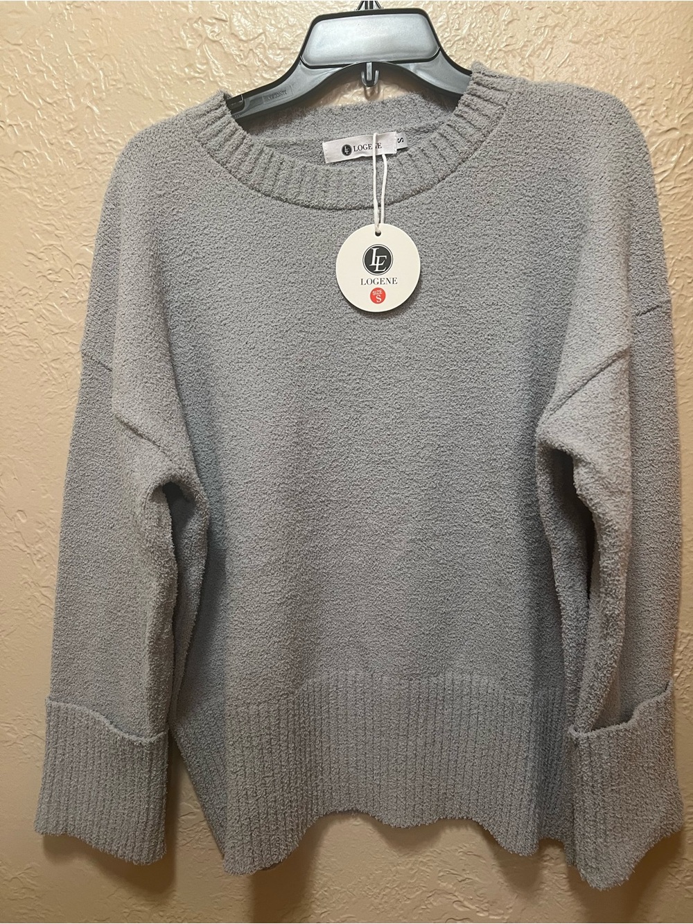 Light Gray Women’s Cozy Crewneck Sweater